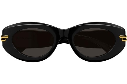 Sonnenbrille Bottega Veneta BV1322S 001 Oval Schwarz