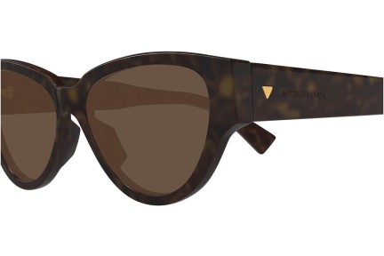 Sonnenbrille Bottega Veneta BV1319S 002 Rund Havanna