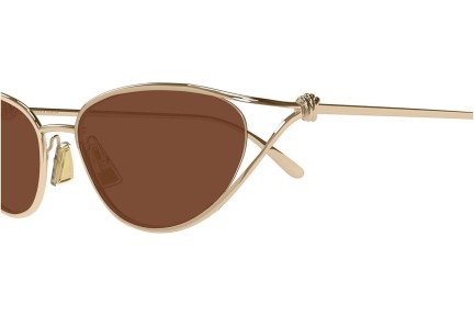 Sonnenbrille Bottega Veneta BV1330S 003 Oval Gold