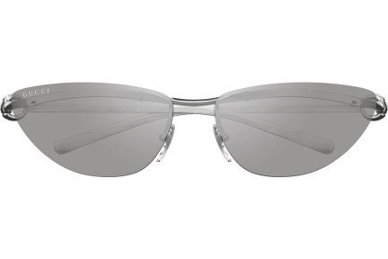 Sonnenbrille Gucci GG1701S 002 Oval Silber