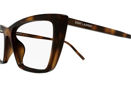 Brillen Saint Laurent SL737MICATHINOPT 003 Cat Eye Havanna