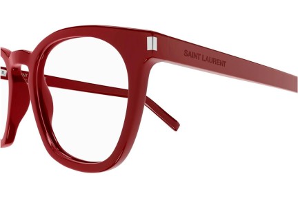 Brillen Saint Laurent SL28OPT 011 Rund Rot