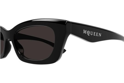 Sonnenbrille Alexander McQueen AM0474S 001 Rechteck Schwarz