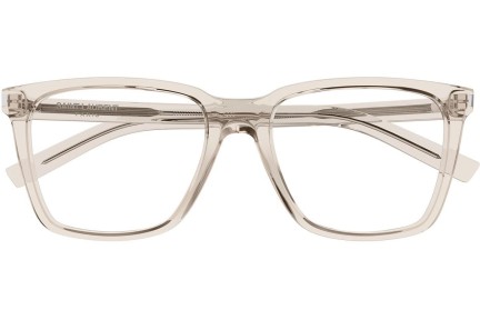 Brillen Saint Laurent SL717SLIM 004 Quadratisch Beige