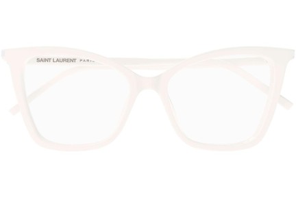 Brillen Saint Laurent SL386 014 Cat Eye Weiß