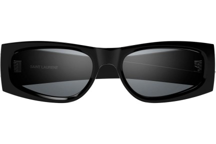 Sonnenbrille Saint Laurent SLM140 002 Oval Schwarz