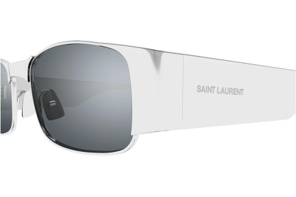 Sonnenbrille Saint Laurent SL738 001 Rechteck Silber