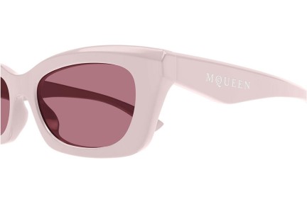 Sonnenbrille Alexander McQueen AM0474S 005 Rechteck Rosa