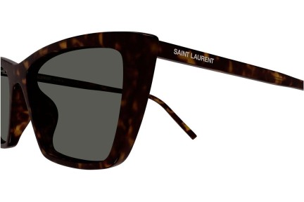 Sonnenbrille Saint Laurent SL737MICATHIN 002 Cat Eye Havanna