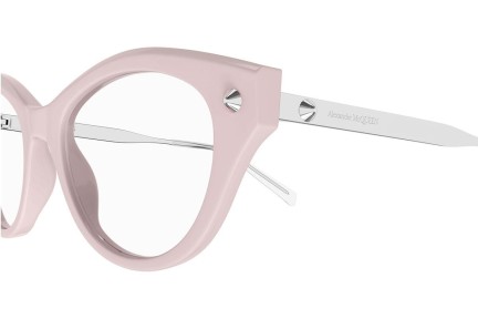 Brillen Alexander McQueen AM0485O 003 Cat Eye Rosa