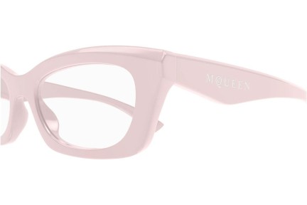 Brillen Alexander McQueen AM0474O 005 Rechteck Rosa