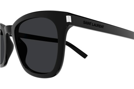 Sonnenbrille Saint Laurent SL716SLIM 001 Quadratisch Schwarz