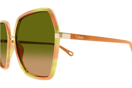 Sonnenbrille Chloe CH0262S 004 Quadratisch Orange