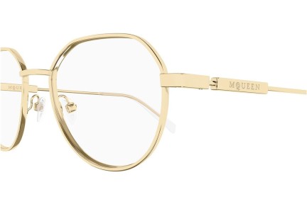 Brillen Alexander McQueen AM0479O 002 Rund Gold