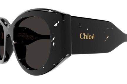 Sonnenbrille Chloe CH0251S 006 Rund Schwarz