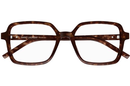 Brillen Saint Laurent SLM139 002 Quadratisch Havanna