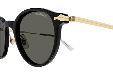 Sonnenbrille Mont Blanc MB0362S 001 Rund Schwarz