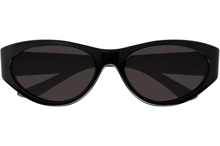 Sonnenbrille Balenciaga BB0367S 001 Oval Schwarz