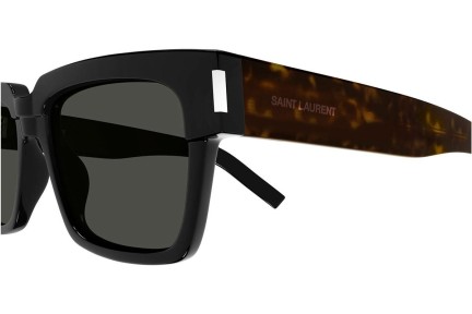 Sonnenbrille Saint Laurent SL732VADIM 002 Quadratisch Schwarz