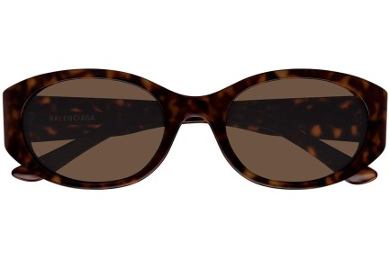 Sonnenbrille Balenciaga BB0369SK 002 Oval Havanna