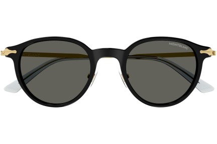 Sonnenbrille Mont Blanc MB0362S 001 Rund Schwarz