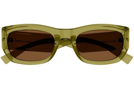 Sonnenbrille Saint Laurent SL713 004 Quadratisch Grün