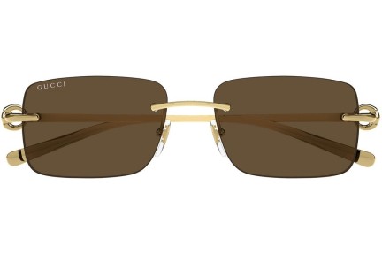 Sonnenbrille Gucci GG1703S 004 Rechteck Gold