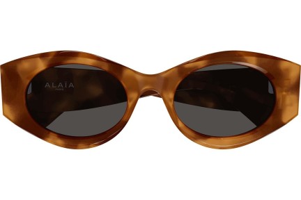 Sonnenbrille Alaia AA0080S 002 Oval Havanna