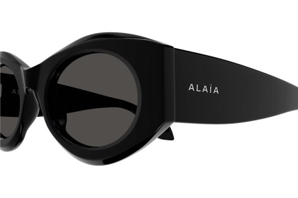 Sonnenbrille Alaia AA0080S 001 Oval Schwarz