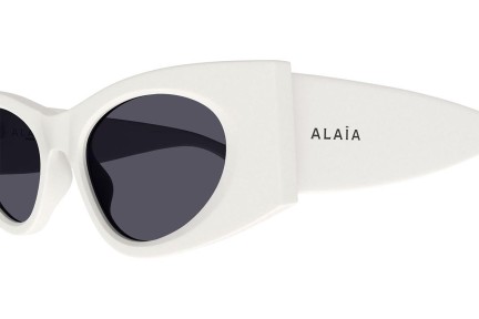 Sonnenbrille Alaia AA0075S 002 Cat Eye Weiß