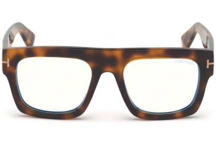 Glasses Tom Ford FT5634-B 056 Flat Top Havanna