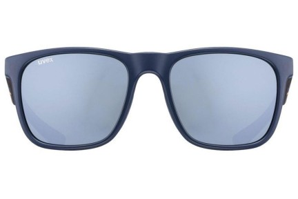 Sonnenbrille uvex lgl 42 Blue Mat / Havana S3 Quadratisch Blau