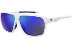 Sonnenbrille Under Armour UADOMINATE WWK/W1 Rechteck Weiß