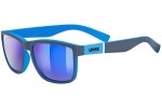 Sonnenbrille uvex lgl 39 Grey Mat / Blue S3 Quadratisch Blau