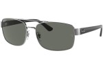 Sonnenbrille Ray-Ban RB3687 004/58 Polarized Rechteck Silber