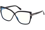 Brillen Tom Ford FT5828-B 001 Quadratisch Schwarz