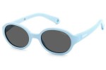 Sonnenbrille Polaroid Junior PLDK004/S MVU/M9 Polarized Oval Blau