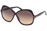 Sunglasses Tom Ford FT1013 01B Cat Eye Schwarz