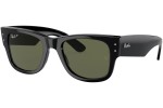 Sonnenbrille Ray-Ban Mega Wayfarer RB0840S 901/58 Polarized Quadratisch Schwarz