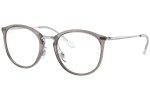 Glasses Ray-Ban RX7140 8125 Rund Grau