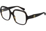 Glasses Gucci GG0799O 002 Quadratisch Havanna