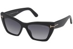 Sonnenbrille Tom Ford Wyatt FT0871 01B Cat Eye Schwarz