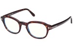 Glasses Tom Ford FT5871-B 052 Rund Havanna