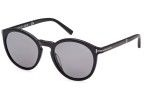 Sonnenbrille Tom Ford FT1021-N 01D Polarized Rund Schwarz