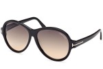 Sonnenbrille Tom Ford FT1033 01B Groß Schwarz