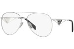 Sonnenbrille Prada PR73ZS 1BC08N Pilot Silber