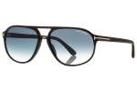 Sunglasses Tom Ford Jacob FT0447 01P Pilot Schwarz