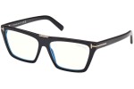 Brillen Tom Ford FT5912-B 001 Quadratisch Schwarz