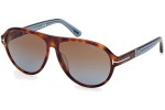 Sunglasses Tom Ford Quincy FT1080 53F Pilot Havanna