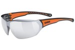 Sonnenbrille uvex sportstyle 204 Black / Orange S3 Rechteck Schwarz